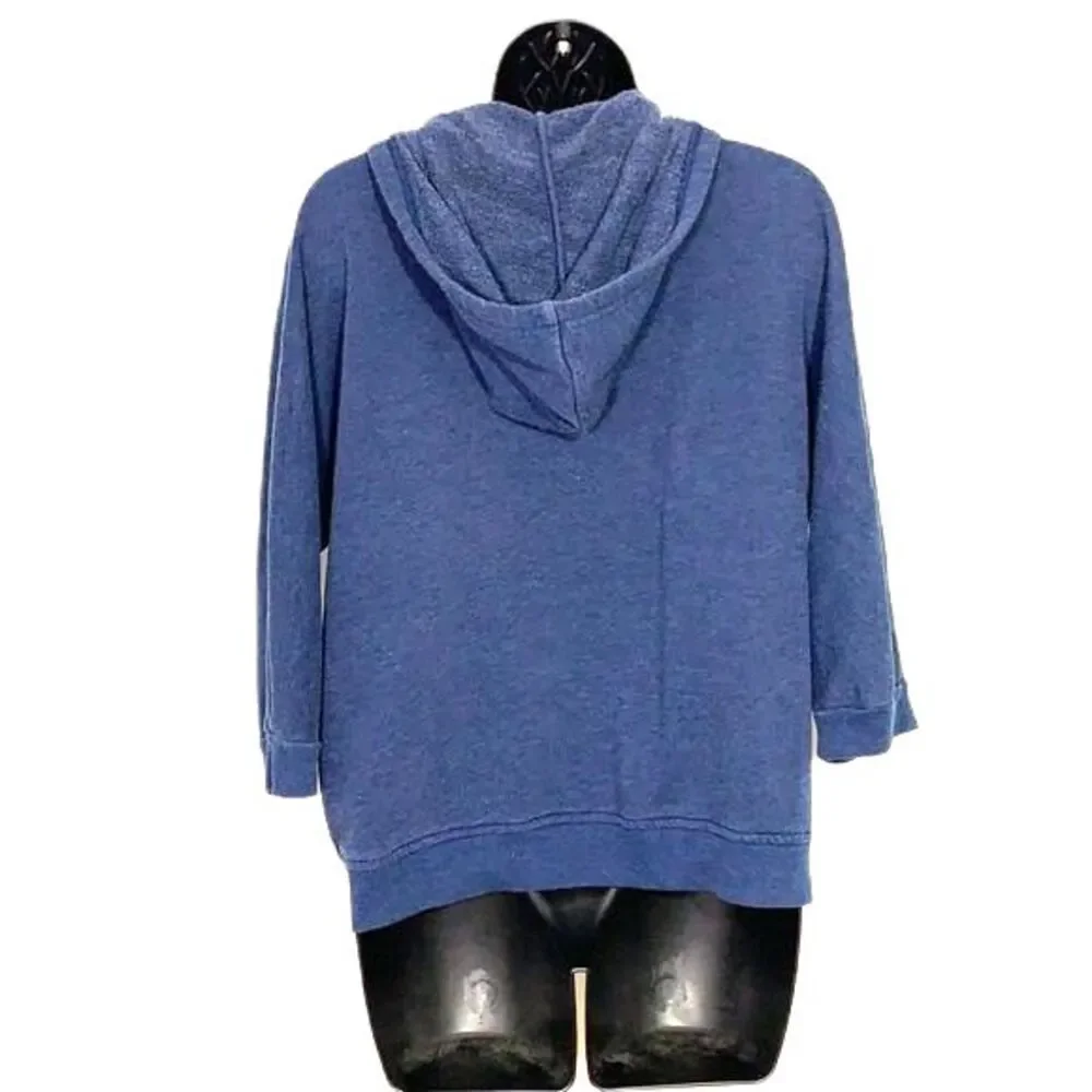 CHICO’S ZENERGY Embroidered Indigo Jacket Indigo Wash Size 4/6P